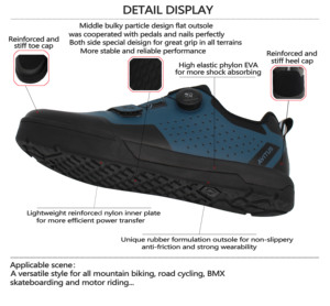 Chaussures de <span class=keywords><strong>VTT</strong></span> pour hommes AVITUS F31 pour pédales plates, freestyle, trajets quotidiens, route, descente et slalom double, chaussures de vélo de montagne pour hommes - Product Image 4
