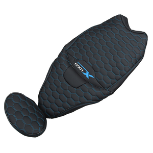 Housse de selle de scooter en cuir Nappa de luxe, motif diamant, design personnalisé de haute qualité YLB - Product Image 1