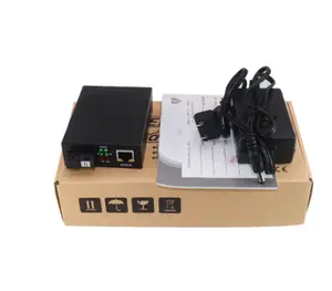 OEM Factory Ethernet 10/100/1000m SFP Mini fibra ottica Media Converter con connettore Sc/LC/St