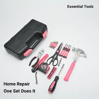 Kit d'outils portables 39 pièces pour bricolage, accessoires complets pour l'assemblage domestique en intérieur