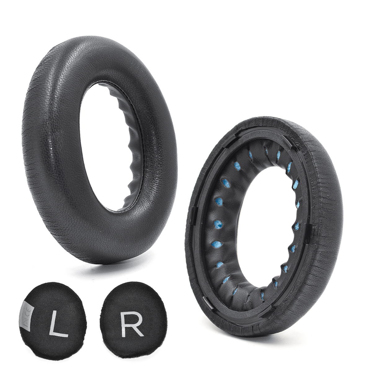 Peau de mouton noire + coussin