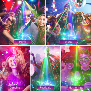 Vendita calda 9 occhi luce del partito portatile facile installazione remota club luce DMX 512 RGB Laser luce da discoteca per club <span class=keywords><strong>Party</strong></span> Bar - Product Image 5