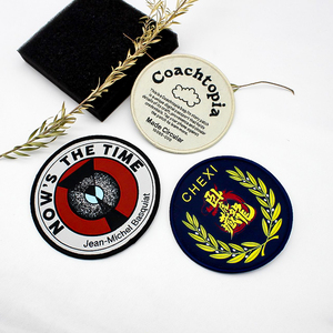 Fabrika toptan yüksek yoğunluklu işlemeli yamalar özel dokuma etiket konfeksiyon dokuma yüksek yoğunluklu özel logo yama Obcuiayy - Product Image 6