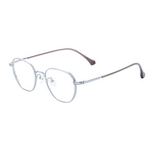 Gafas de moda de alta calidad, venta al por mayor, diseño de marco óptico de titanio puro de lujo de Metal ligero para hombre y mujer - Product Image 4