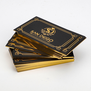 <span class=keywords><strong>Carte</strong></span> <span class=keywords><strong>de</strong></span> visite personnalisée en papier <span class=keywords><strong>de</strong></span> luxe noir or en relief VIP ID Business Membership Card Printing With Gold Foil Stamping Logo - Product Image 2