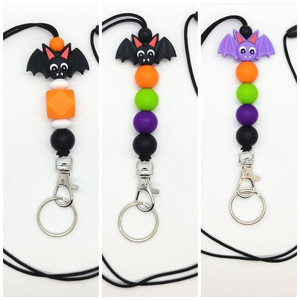 Cadenas de chupete DIY de gran venta, juguetes masticables para recién nacidos, cuentas focales de silicona con forma de calavera de Halloween para bolígrafos - Product Image 4
