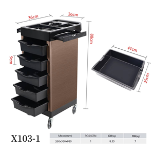 Chariot de rangement en gros pour salons de coiffure et de café - Product Image 4