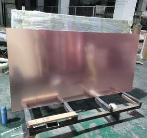 Lámina Acrílica Espejo Oro Rosa para <span class=keywords><strong>Caja</strong></span> de Luz LED, 95% de Alta Reflectividad, 1-6mm, 4*8 pies, para Letreros, Exhibidores y Publicidad - Product Image 1