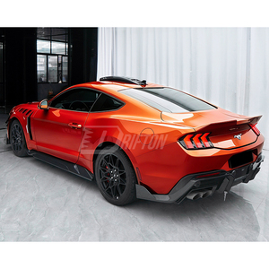 Faldones Laterales de Fibra de Carbono Estilo Drifton CMST V2 para Ford Mustang Gen7 S650 2024 en adelante, Tejido Liso/Sarga/Forged 3K/6K/12K, Acabado Brillante/Mate - Product Image 3