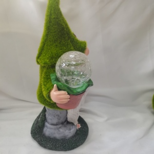 Floccante nane gnomi ad energia solare LED decorazione per esterni luce giardino, Set di 2 - Product Image 4