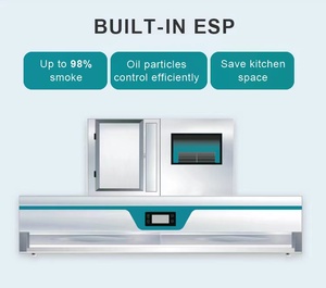 Extractor de chimenea vertical eléctrica RUITAI, campana extractora de isla para cocina para hoteles - Product Image 2