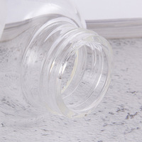 Mignon 400ml /13.5oz résistant à la chaleur adulte bébé biberon étudiant sucette paille gravité boule verre lait jus bouteille