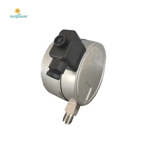 Caja de hierro negro Círculo blanco cromado 40mm Manómetro inferior trasero - Product Image 1