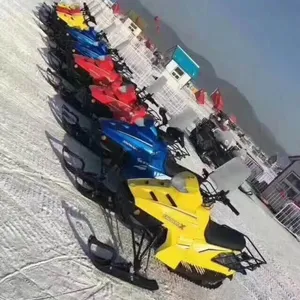 Sneeuw Slee Sneeuwscooter Hoge Kwaliteit Ski Scooter Elektrische Benzine Fiets Voor Volwassenen Kinderen Kids