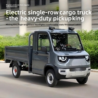 Camion électrique entièrement fermé, véhicule à quatre roues à énergie nouvelle pour une capacité de chargement domestique rapide et pratique