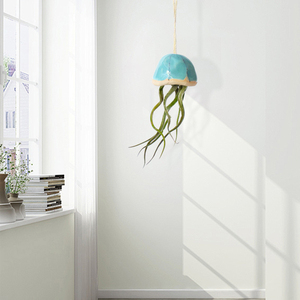 Novedad y creativa, decoración de cerámica para el hogar, piedra colgante, medusas, plantas de aire - Product Image 3