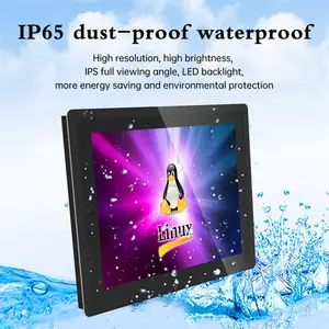 Proveedor de PC industrial IP65 panel industrial a prueba de Agua PC todo en uno ordenador Android industrial integrado