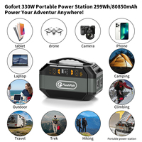 Livraison gratuite depuis l'entrepôt américain, prix de gros, générateur solaire portable rechargeable 330W avec panneau solaire à onde sinusoïdale pure pour appareils