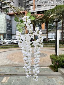 K07 glicine artificiale vite Ratta falso appeso ghirlanda fiori di seta String <span class=keywords><strong>Bush</strong></span> fiori per natale festa a casa decorazioni di nozze - Product Image 3