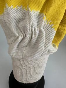 قفازات السلامة لأعمال البناء، مصنوعة من بوليستر الفوم ومطلية بموجة مطاطية باللون الأصفر وتتميز بطانة من القطن الصلب لأداء العمل الشاق - Product Image 4