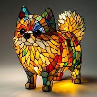Lampe de bureau à LED style moderne, magique et coloré pour chien, table de chevet, veilleuse artistique pour le salon