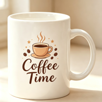 Tasse à café en céramique personnalisée Vigreat, avec impression de dessin au trait, texte et date, souvenir de mariage pour couple