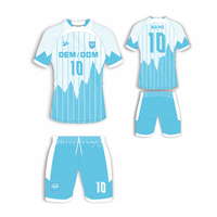 Jersey Sepak Bola Kustom dengan Sublimasi Penuh, Nama dan Nomor Tim Anda, OEM Dropship.