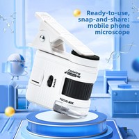 Microscope portable en plastique 80X pour étudiants, loupe d'identification de bijoux anciens, jouet éducatif scientifique coloré, puzzle