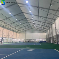 Carpa Deportiva Exterior Personalizada de 20x30m, Popular para Tenis, Voleibol, Fútbol, Pickleball, Eventos Religiosos, Carpas Tipo Marquesina