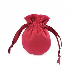 Toptan özel boyut renk logosu büzme ipli kadife çanta ayakkabı kadife İpli hediye çantası büzme ipli kadife çanta