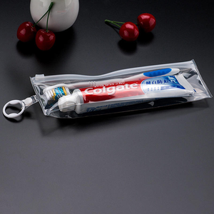 Estuche Transparente de PVC con Cierre para Cepillo de Dientes, Bolsa de Almacenamiento para Cuidado Bucal de Viaje, con Logotipo Personalizado para Pasta de Dientes y Kit de Viaje - Product Image 3