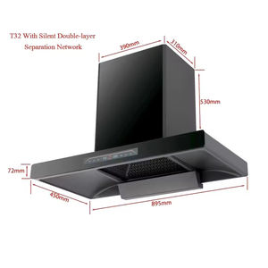 <span class=keywords><strong>Hotte</strong></span> <span class=keywords><strong>aspirante</strong></span> <span class=keywords><strong>de</strong></span> cuisine <span class=keywords><strong>haut</strong></span> <span class=keywords><strong>de</strong></span> <span class=keywords><strong>gamme</strong></span> à écran tactile, <span class=keywords><strong>hotte</strong></span> murale en forme <span class=keywords><strong>de</strong></span> T - Product Image 3