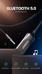 <span class=keywords><strong>Ugreen</strong></span> Adaptateur Aux vers <span class=keywords><strong>Bluetooth</strong></span> 5.0 Récepteur <span class=keywords><strong>Bluetooth</strong></span> 3.5mm pour voiture Kit prise USB 2.0 à 3.5mm - Product Image 2