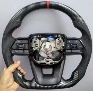 Volant sport personnalisé en cuir pleine fleur <span class=keywords><strong>TN</strong></span> <span class=keywords><strong>noir</strong></span> avec fibre de carbone pour GR Yaris 2020-2024 et GR Corolla - Product Image 4