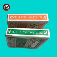 QINLONG Cartes à jouer en PVC 100% plastique, imperméables, écologiques, durables, coins carrés, emballage personnalisé pour boîte
