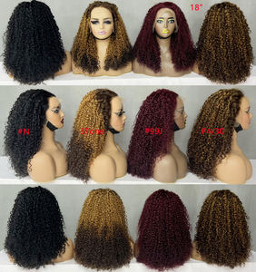 Venta al por mayor de pelucas frontales de encaje premium de 18 pulgadas 13*4, rizadas estilo pixie, de cabello humano virgen vietnamita SDD sin procesar, con encaje transparente, para proveedores. - Product Image 4