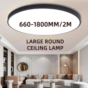 Pannello plafoniera a <span class=keywords><strong>Led</strong></span> di grandi dimensioni rotondo 1 metro montaggio a incasso plafoniera dimmerabile a tre colori soggiorno plafoniera per ufficio - Product Image 1