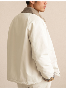 Chaqueta Bomber Vintage de Algodón Grueso y Cálido con Cremallera para Hombre, Estilo Urbano Holgado, Nueva Colección Otoño Invierno 25 - Product Image 6