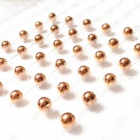 H62 National Standard Brass Ball-Conductive Thermal Conductive Precision Instrument Valve Sealing 1/4 Model Zichu Ball