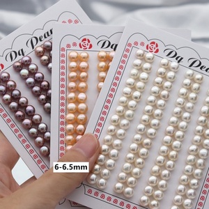 Hạt ngọc trai nước ngọt tự nhiên nuôi cấy, dạng nút, rời, 5-8mm, 3A, bán buôn, hàng thật, tự làm - Product Image 5