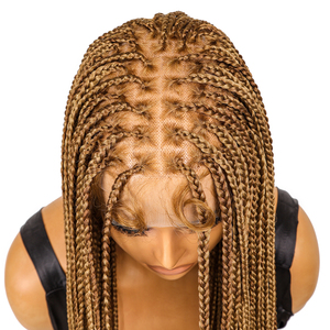 <span class=keywords><strong>Parrucca</strong></span> Intrecciata Trasparente da 36 Pollici # Parrucche Sintetiche P30/27 Nere per Donne, Leggere e dall'Aspetto Naturale, per Uso Quotidiano e Viaggi - Product Image 6