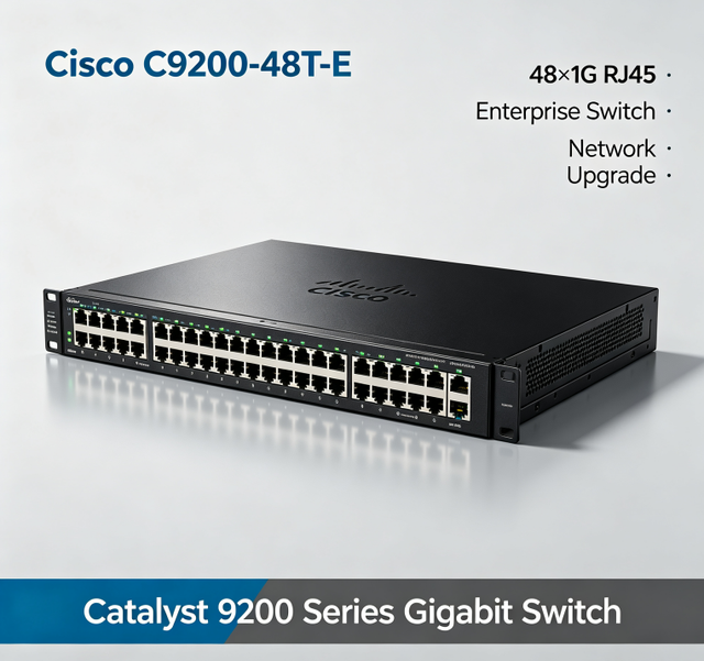 C9200-48T-E New Original Network Switch C9200 Series 48-Port 10/100/1000 Enterprise Switches C9200-48T-E Cisco Switch