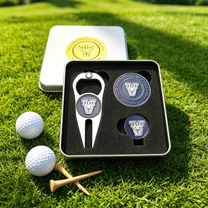 Coffret Cadeau Golf Événementiel Personnalisé avec Logo, Marqueur de Balle Haut de Gamme, Outil de Réparation de Divots Durable, <span class=keywords><strong>Jeton</strong></span> de <span class=keywords><strong>Poker</strong></span> Métallique et Clip de Chapeau - Product Image 2