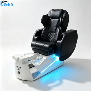 KISEN Fauteuil de pédicure électrique de luxe moderne sans plomberie pour salon de beauté, avec fonction de massage et spa pour les pieds, ensemble de pédicure - Product Image 1