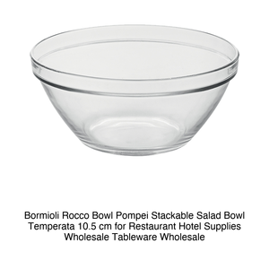 ชามสลัดแก้วเทมเปอร์แบบซ้อนได้ โปเปียมี ขนาด Ø 10.5 ซม. ยี่ห้อ Bormioli Rocco - Product Image 2