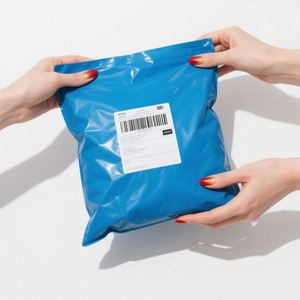 Sacs d'expédition personnalisés avec logo imprimé, biodégradables, imperméables, recyclables, résistants aux déchirures, pour l'emballage de chaussettes par coursier express - Product Image 1