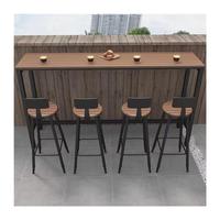 Ensemble table et chaises d'extérieur pour balcon, résistant à l'eau et à la lumière du soleil, comptoir de bar à café