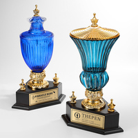 Trophée en cristal durable de haute qualité de conception libre sur mesure Grand trophée sculpté de championnat de sports électroniques de compétition