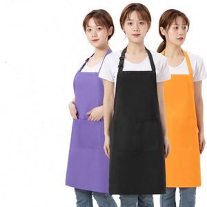 Delantales de Cocina Personalizados de Algodón con Bolsillo para Bartender, con Logotipo Personalizado para Mujer - Product Image 2