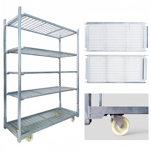 Chariot à fleurs danois populaire, transport, présentoir à fleurs néerlandais, chariot à fleurs fabriqué - Product Image 2